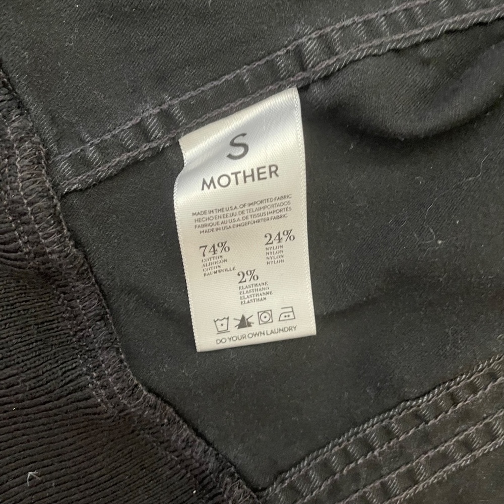 MOTHER Denim Bomber Jacket Ribbed Collar Rare - Picture 9 of 11